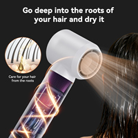 Styler capillaire professionnel 5 en 1, sèche-cheveux haute vitesse, brosse électrique à air chaud, lisseur et boucleur en une seule étape