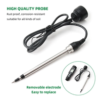 Testeur de conductivité numérique haute précision 2-en-1 pour sol (EC et température) – Portable pour jardin, agriculture et serres