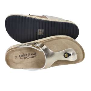 Sandalias Armata Di Mare para Mujer, Color Dorado, Talla 37, Tacón de 5.5 cm, Suela de Corcho, Estilo Espadrille - Product Image 6