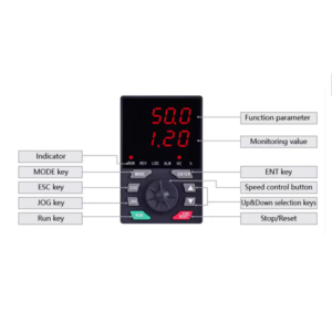 RAYNEN VFD 380V 3 เฟส 45KW/55KW AC ตัวปรับความถี่สำหรับมอเตอร์ - Product Image 5