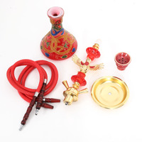 Grosir 52cm selang tunggal elang Arab Hookah Shisha merokok Set Hookah dengan set lengkap aksesoris