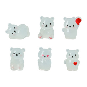 ตุ๊กตาหมีเรซิ่น Lanshuo ของตกแต่งสัตว์ขนาดเล็กสำหรับบ้าน ของตกแต่งโต๊ะทำงาน งานฝีมือ DIY โมเดลงานศิลปะ - Product Image 3