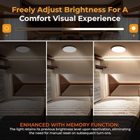 Puck Lights à LED Éclairage de plafond intérieur à intensité variable de 4.75 pouces pour camping-cars, remorques de voyage et camping-cars