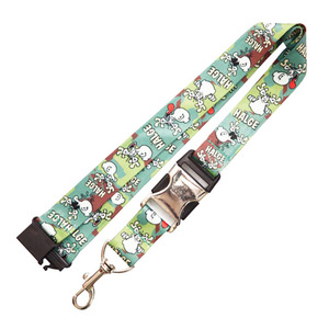 Customizable Nylon Fabric Lanyard with Dog Hook & ID Card Holder-Multi-Occasion Use