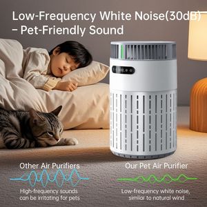 Eco-Friendly Smart Pet Air Purifier H13 HEPA Filter Cat Dog Hair Odor Remover Home Cleaner Pet-Friendly Air Purifier Low Noise - Product Image 6