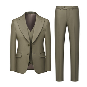 Completo Abito da Uomo Slim Fit Monopetto Nuovo 2025 per Matrimoni, Abbigliamento Business Casual, Servizi Fotografici in Studio, Stile Coreano di Tendenza - Product Image 5