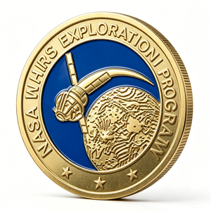 เหรียญที่ระลึก Custom Space Rover Challenge Coin ผลิตจากโลหะผสมสังกะสี งานหล่อแบบ Die Cast ของสะสมด้านอวกาศ ข้อความส่วนตัว ความรัก ภารกิจอวกาศ ของที่ระลึก - Product Image 3