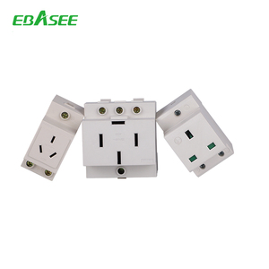 AC la UE francés alemán australiano hembra en carril Din Modular socket - Product Image 2