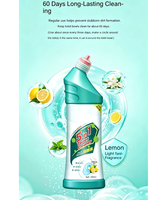 Tablettes nettoyantes WC détartrantes Green Island au puissant parfum de citron, formule 5-en-1, élimine les odeurs et élimine la tache jaune d'urine