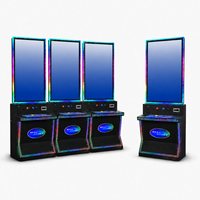 Machine de jeu d'arcade multi-jeux à écran tactile vertical 43 pouces, fonctionnant à pièces, avec éclairage LED RGB et cabinet métallique, version anglaise