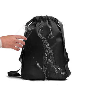 BSCI 사용자 정의 대형 지퍼 물병 메쉬 포켓 스포츠 체육관 가방 방수 어린이 졸라매는 끈 배낭 폴리 에스테르 - Product Image 4