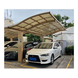 Cong kim loại xe bãi đậu xe đổ dễ dàng lắp ráp với PC Khung nhiệt xử lý gỗ cho vườn hoặc nhà để xe ô tô - Product Image 6