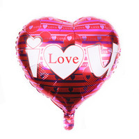 Ballons « Je t'aime » pour décorations romantiques, soirée spéciale, ballons en feuille rouge en forme de cœur, décorations de demande en mariage, ballons pour la Saint-Valentin