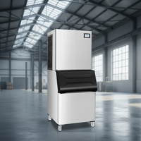Máquina de Hielo en Cubitos de 300 kg con PLC y Compresor para Bares Comerciales y Tiendas de Dulces