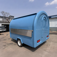 Remorque de restauration en aluminium et fibre de verre de haute qualité 3m/9.84ft, camion de cuisine remorquable pour la vente de nourriture de rue avec four à pizza et équipement de confiserie