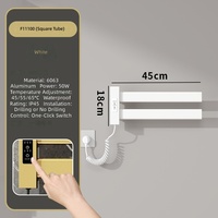 Sèche-serviettes électrique intelligent pour chambre d'hôtel, en alliage d'aluminium, fixation murale sans perçage, chauffage à température constante