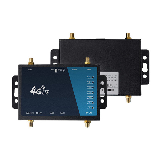 Factory LT220 SIM 4G LTE WiFi/Lan Four SMA Antennas Industrial IoT CPE Internet 4G RJ45 Ethernet Ports Wide Coverage 300mbps LAN