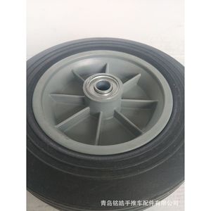 Qingdao Minghao 10 Inch Solid Rubber Caster Wheel Gray Firm Tread <b>For</b> Handcart <b>Tool</b> <b>Cart</b> Luggage <b>Cart</b> - Product Image 3