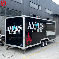 Remorque de concession d'aliments frits pour barbecue cuisine complète équipement personnalisé camion de nourriture de rue