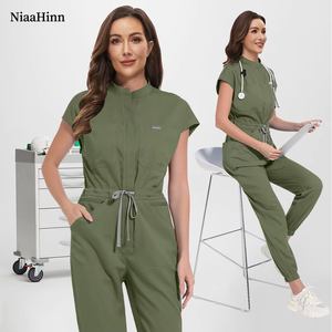 Uniforme Ospedaliera Personalizzata, Tuta da <span class=keywords><strong>Infermiera</strong></span>, Abbigliamento da Lavoro Medico, Completo Intero da Donna Taglie Forti, Set di Divise Sanitarie - Product Image 1