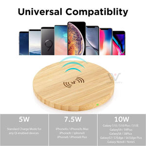 <span class=keywords><strong>2023</strong></span> nuevo cargador inalámbrico de bambú ecológico estilo Simple múltiples formas cargadores móviles al por mayor - Product Image 4