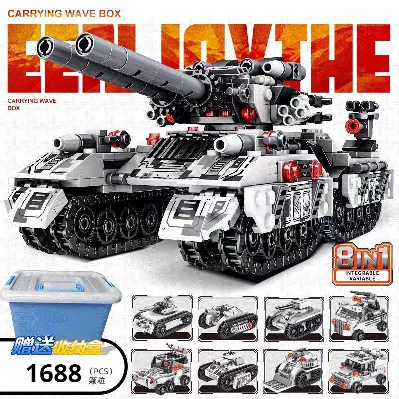 barile di stoccaggio con sacco - Veicolo corazzato 8-in-1 Snow Leopard, 1688 pezzi