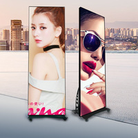 P1.53 P1.86 P2 Layar LED Indoor Full HD untuk Digital Signage Poster Berdiri dengan HDR Kecerahan Tinggi & CMS Terintegrasi