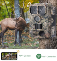 Caméra de surveillance BSTCAM 4K avec connexion Wi-Fi et contrôle par application, détection de mouvement PIR 20m/85ft pour la faune.