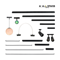 Système d'éclairage commercial intelligent à rail magnétique DC48V à profil bas, dimmable, pour intérieur, avec spots LED encastrés sur rail magnétique