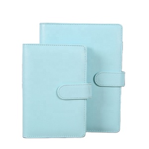 Book Supplier 3 Ring Binder 80 Page Pu Leather Soft Cover A5 Notebook