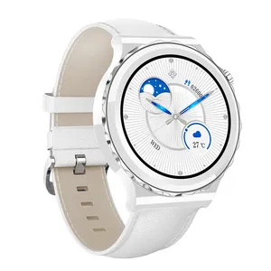 GPS Frau Smart Watch IP67 Wasserdichter Herzfrequenz messer Blutdruck Sauerstoff E23 BT5.0 Sport Smart Watches Rundes Zifferblatt