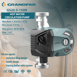 Intelligent mini eau chaude 46W/67W/93W vfd pour la maison salle de bain circulateur pompe de circulation à vitesse variable - Product Image 1