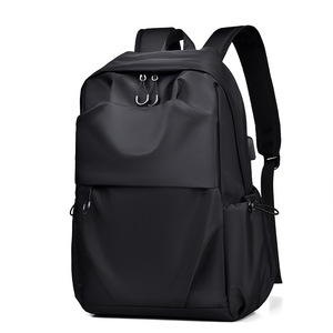 Laptop <b>Backpack</b> Large Capacity With Usb Port <b>Computer</b> Interlayer Unisex Commuter Bag For Travel And School Black - Product Image 1
