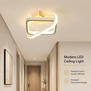 Modern Geometric Flush <b>Mount</b> <b>Light</b> Acrylic 20W <b>Led</b> Tri Color High Cri Home Decoration For Entrance Hallway Bedroom - Product Image 2