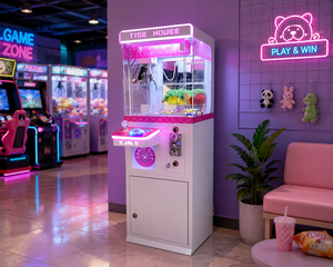 Wholesale Exquisite Mini <b>Claw</b> <b>Machine</b> Metal Structure Small Toy Crane Coin-operated Vending <b>Machine</b> Arcade <b>Machine</b> Gift Candy - Product Image 3