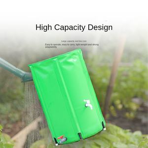 ถังเก็บน้ำฝนพลาสติกกลางแจ้ง ฟูลู ขนาดเส้นผ่านศูนย์กลาง 40 ซม. ความจุขนาดใหญ่ พร้อมฝาปิด ก๊อกน้ำ พับเก็บได้ พกพาสะดวก - Product Image 4