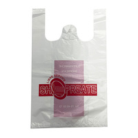 Sacs en plastique biodégradables en HDPE en gros, en rouleau, pour t-shirts, sacs de courses recyclables, sacs gilet compostables, imprimés en héliogravure
