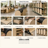 Baril d'escalade en bois de chêne pour Pilates, améliore la posture corporelle, convient pour une utilisation à domicile et en studio professionnel