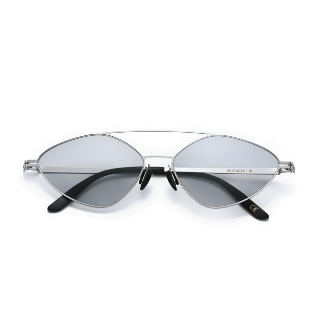 Luxury Unisex Metal Full Rim Square Sunglasses with UV400 Protection Custom Logo