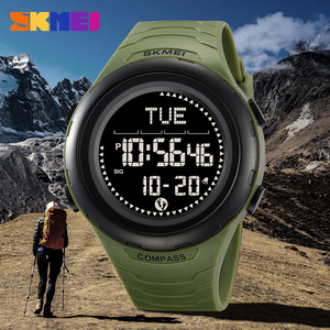 Skmei Men's Compass Watch Digital Electronic Watch Waterproof Outdoor Sports Watch Tpu Strap Multifunctional Luminous - Product Image 3