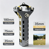 Lance-pierre semi-automatique portable avec chargeur de billes métalliques pour la chasse en extérieur et accessoires de tir