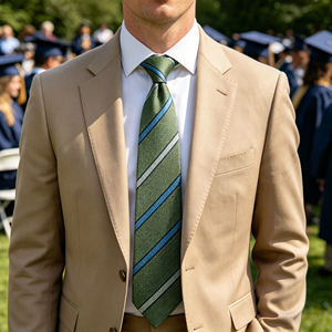 Custom <b>Ties</b> for Men Stripe <b>Tie</b> Classic Necktie for Formal Wedding Business Party - Product Image 2