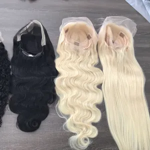 Best Wholesale 613 Hd 360 Full Lace Wig Human Hair Blonde 613 Ladies Hair Wig Long INDIAN 13x4 13x6 Full Lace 1 Piece Swiss Lace