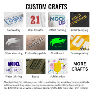 Özel logo ile toptan ucuz maraton T-shirt düz Polyester hediyeler Tshirt seçim t shirt - Product Image 2