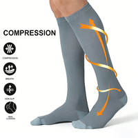 Chaussettes de compression pour hommes et femmes, chaussettes de sport personnalisées pour la course à pied