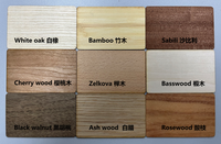 Carte-clé d'hôtel et de membre en bois de bambou, écologique, imperméable, programmable, avec puce RFID intelligente NFC