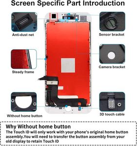 Kit DIY double écran pour remplacement d'écran LCD <span class=keywords><strong>IPHONE</strong></span> <span class=keywords><strong>7</strong></span> Plus & 8 Plus 5,5 pouces Noir & Blanc - Product Image 2