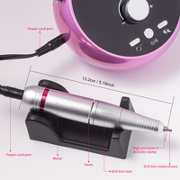 Nouvelle perceuse à ongles professionnelle multifonctionnelle à moteur sans balais léger de 45 000 tr/min, lime à ongles électrique 203, polisseuse pour manucure