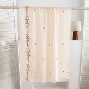 Hiyab de Chifón de Lujo con Bordado Étnico, Pañuelo Largo para el Cabeza, Estilo Musulmán de Malasia y Medio Oriente, Hiyab de Chifón Económico - Product Image 4