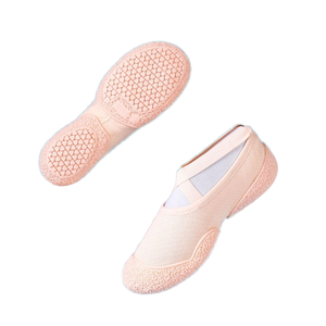 Chaussons <span class=keywords><strong>de</strong></span> ballet antidérapants d'intérieur, chaussures <span class=keywords><strong>de</strong></span> <span class=keywords><strong>danse</strong></span> élastiques à semelle souple pour femmes, chaussures <span class=keywords><strong>de</strong></span> yoga absorbant les chocs, respirantes et légères - Product Image 1